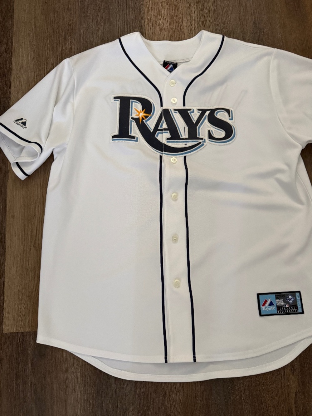 MLB Tampa Bay Rays Evan Longoria White Home Replica Baseball Jersey Men's XL
